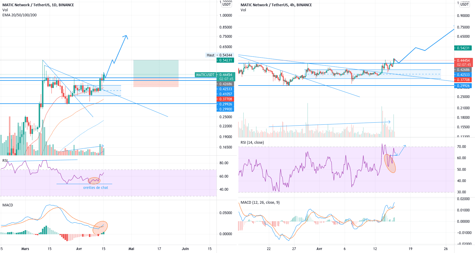 Matic idée de trade MT pour BINANCE:MATICUSDT par V2V45AMG