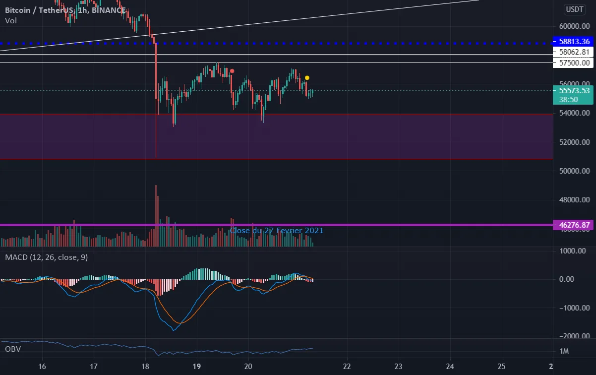 le btc nous fait il un heand and shouldler pour BINANCE:BTCUSDT par BenGoots