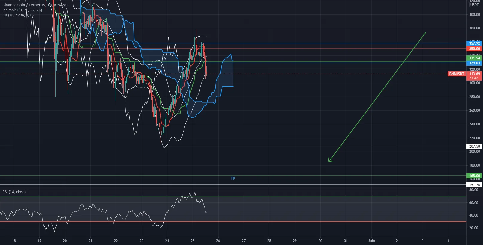 BNBUSDT SHORT TP165 pour BINANCE:BNBUSDT par Leodagan44