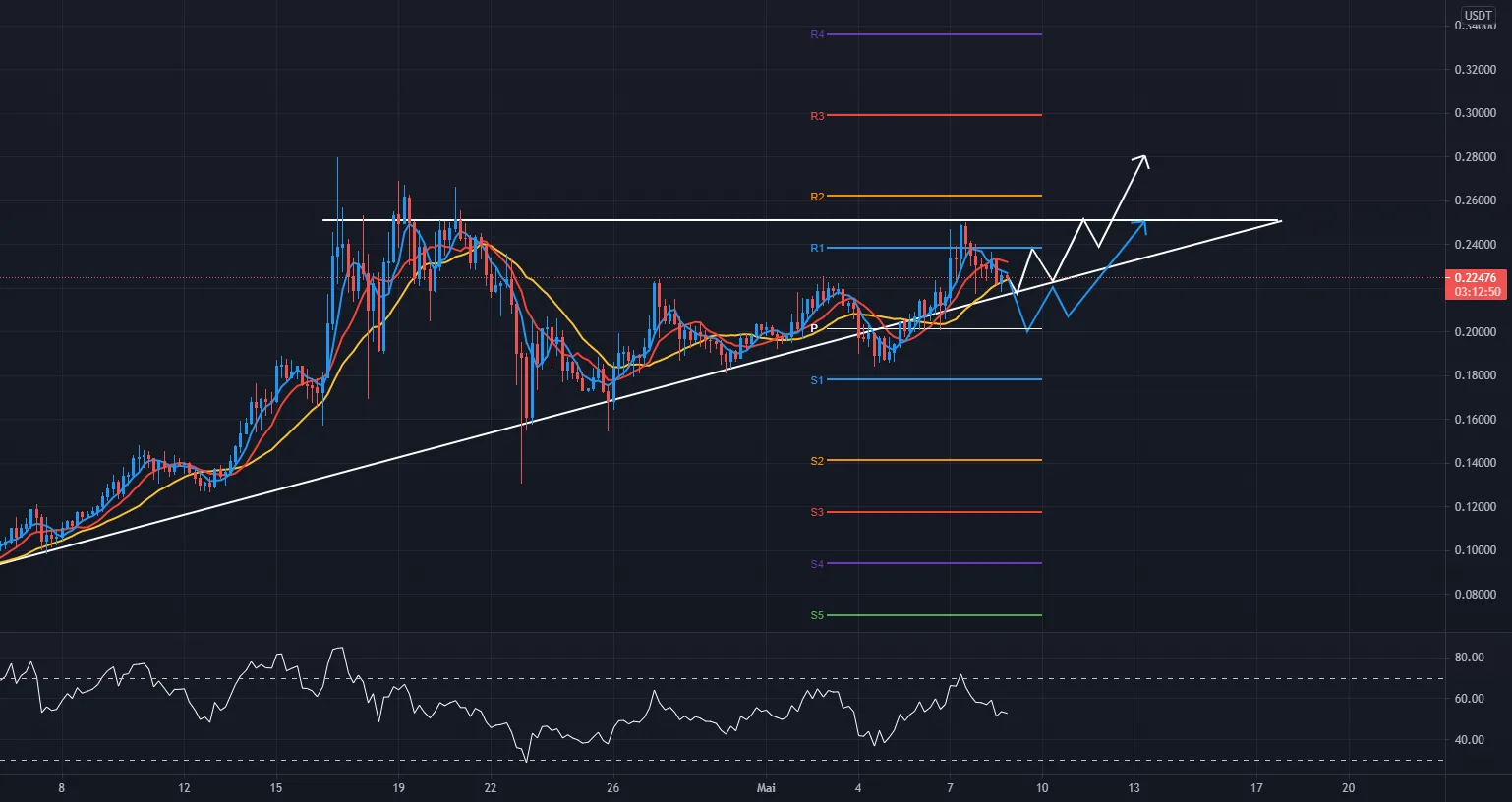 VET USDT Triangle ascendant pour BINANCE:VETUSDT par AkShahbs