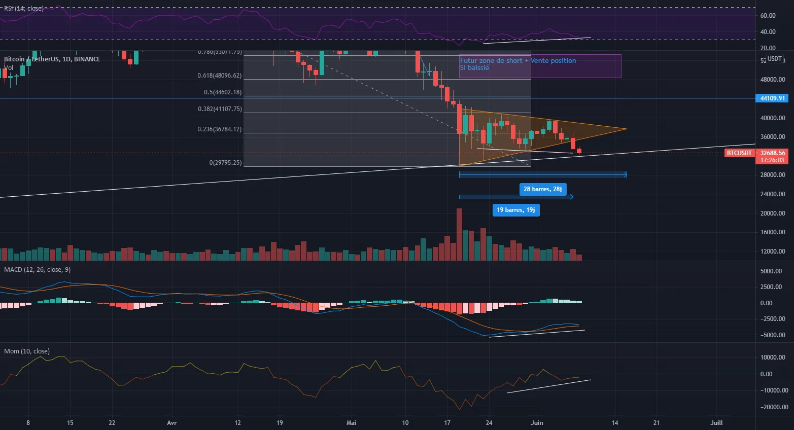 Divergence bullish BTC:USDT Daily pour BINANCE:BTCUSDT par Naab07