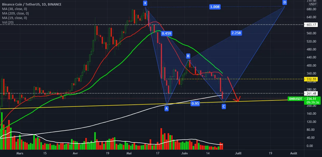 Soon we will see if support accumulation is a good entry on BNB pour BINANCE:BNBUSDT par stephanelibatd