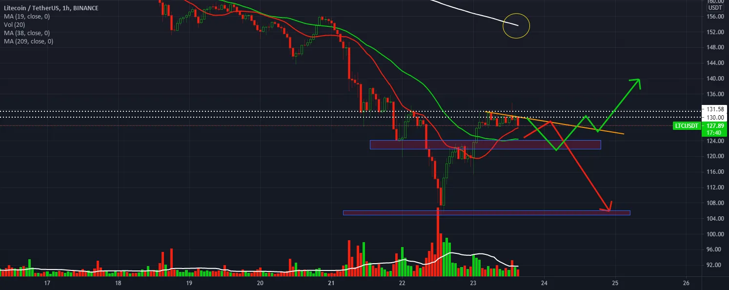 New propability to pay LTC / USDT on support 60 pour BINANCE:LTCUSDT par stephanelibatd