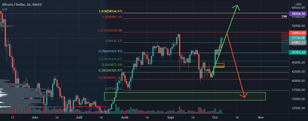 ATTENTION BTC EUPHORIE pour INDEX:BTCUSD par pestos