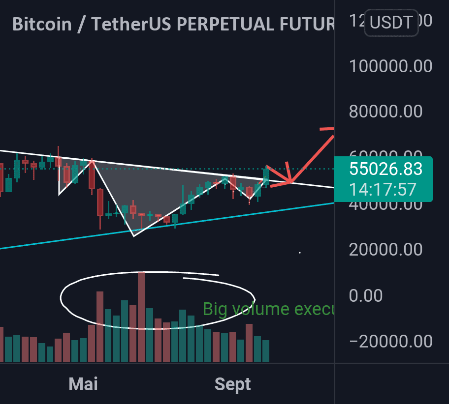 Btc inverted head and shoulders pour BINANCE:BTCUSDTPERP par minosss