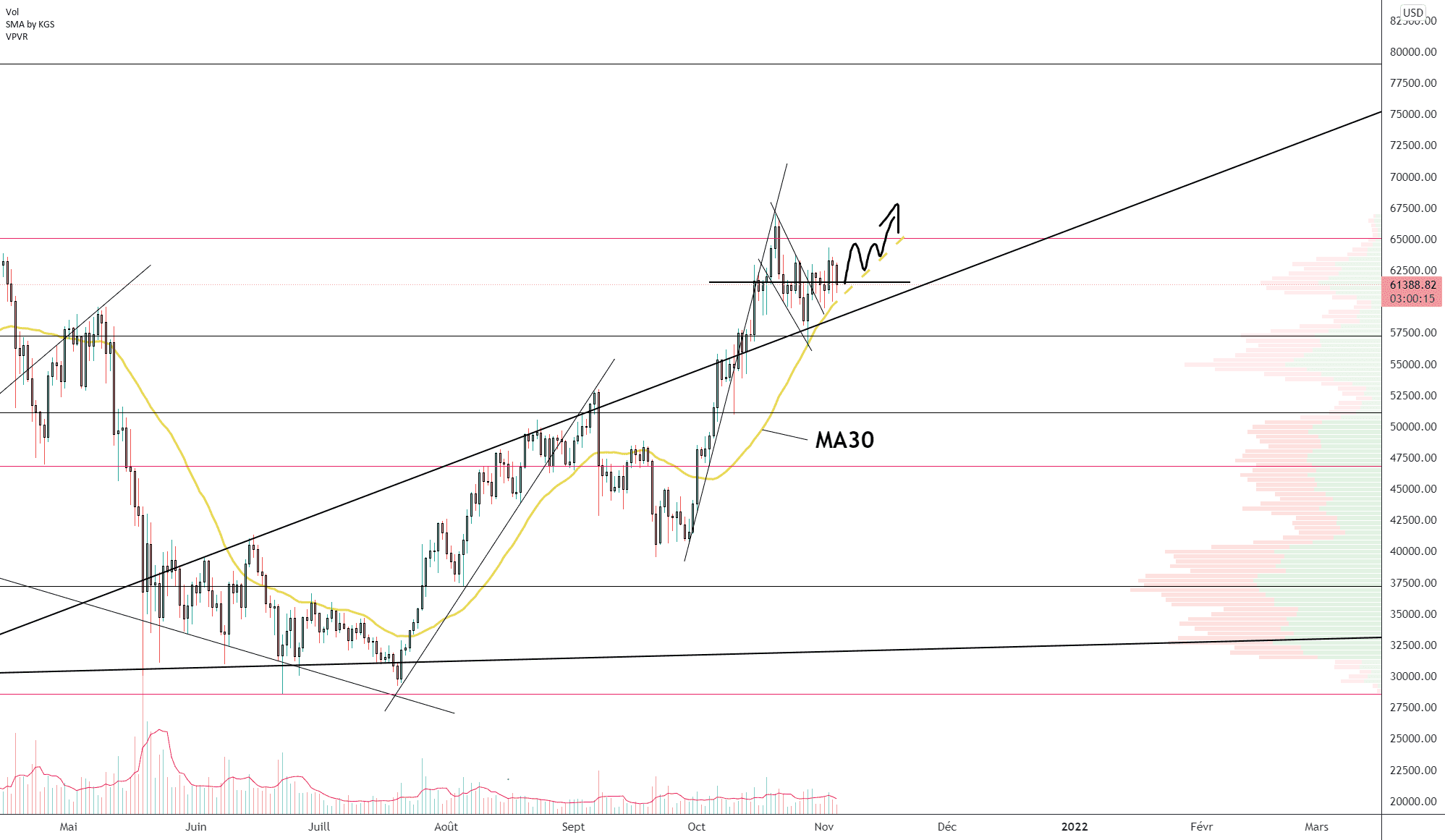 BTC/USD (Daily) pour BITSTAMP:BTCUSD par Damo5444