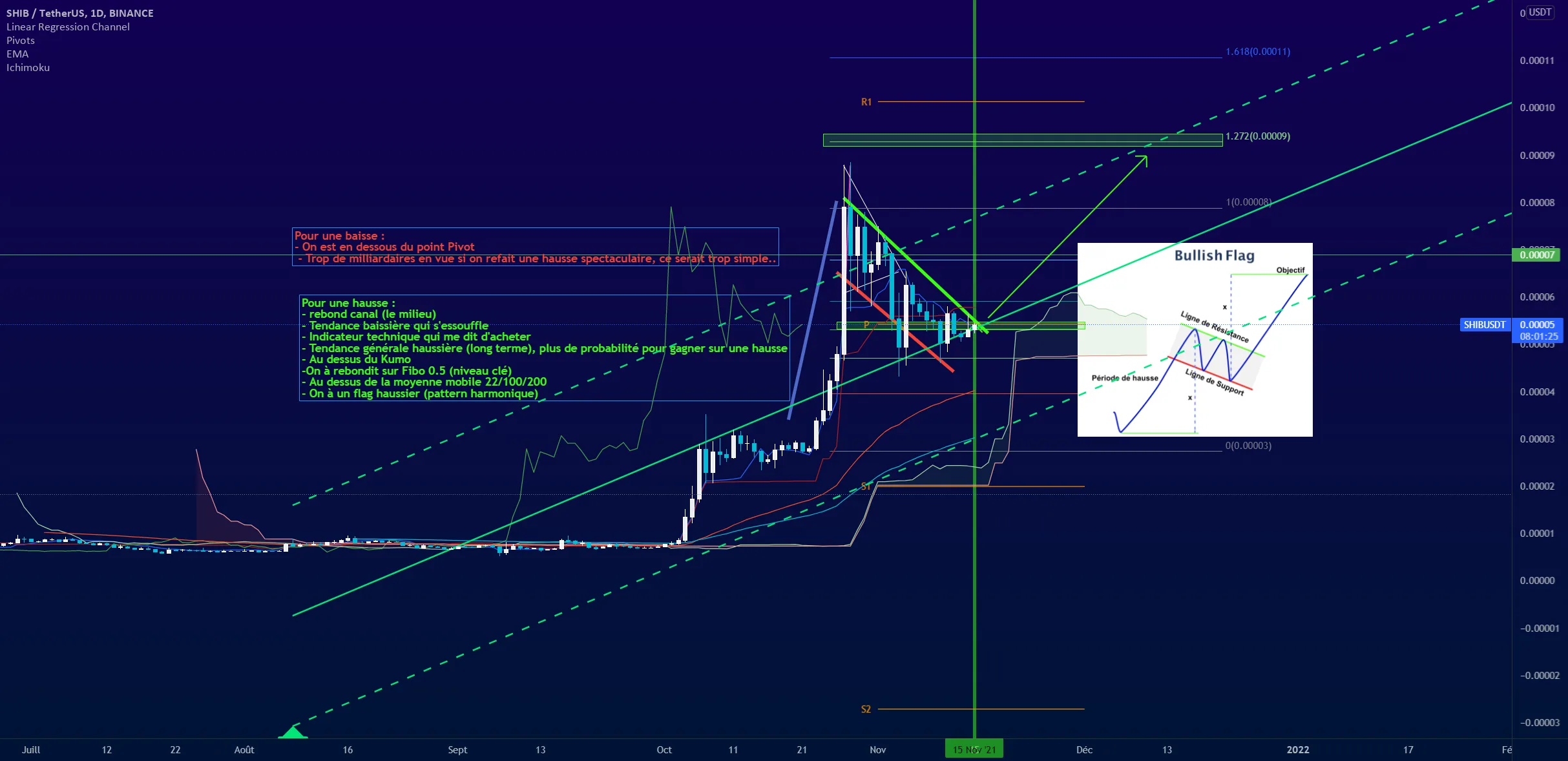 BUY SHIBA INU - LONG - Bullish Flag ? pour BINANCE:SHIBUSDT par GhostInTheShellTwenty