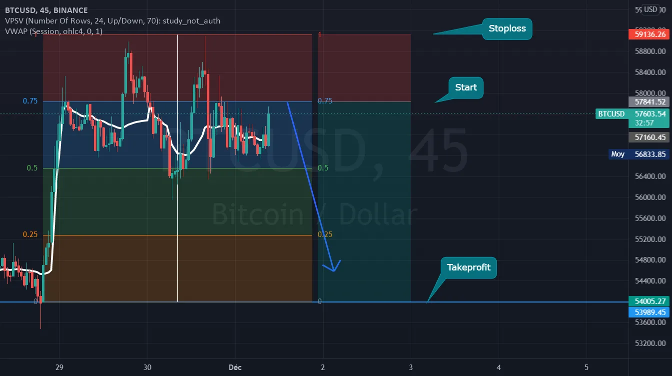 Bitcoin effet mirroir, récupération d'excès pour BINANCE:BTCUSD par florent6001