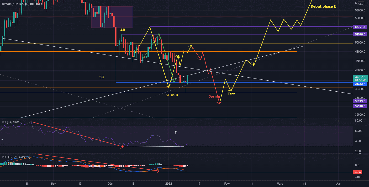 suite Wyck 11/01/22 pour BITFINEX:BTCUSD par AlizenFr