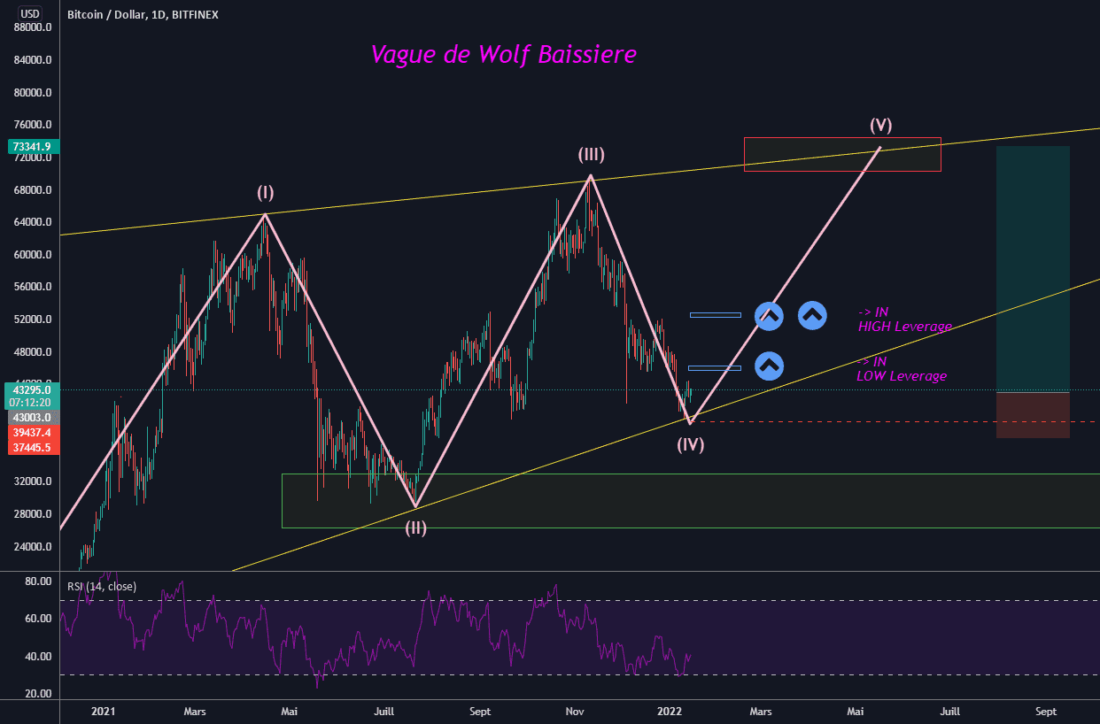 BTC/USDT - SHORT C-MT (Jours à Semaines) - Wolf's Waves pour BITFINEX:BTCUSD par Lunakrak