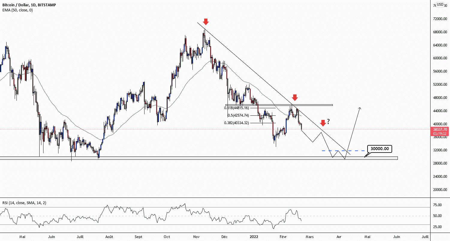 BITCOIN SCENARIO pour BITSTAMP:BTCUSD par TraderProcessus