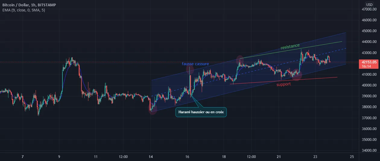 Entrainement analyse technique pour BITSTAMP:BTCUSD par Zeyro_oX