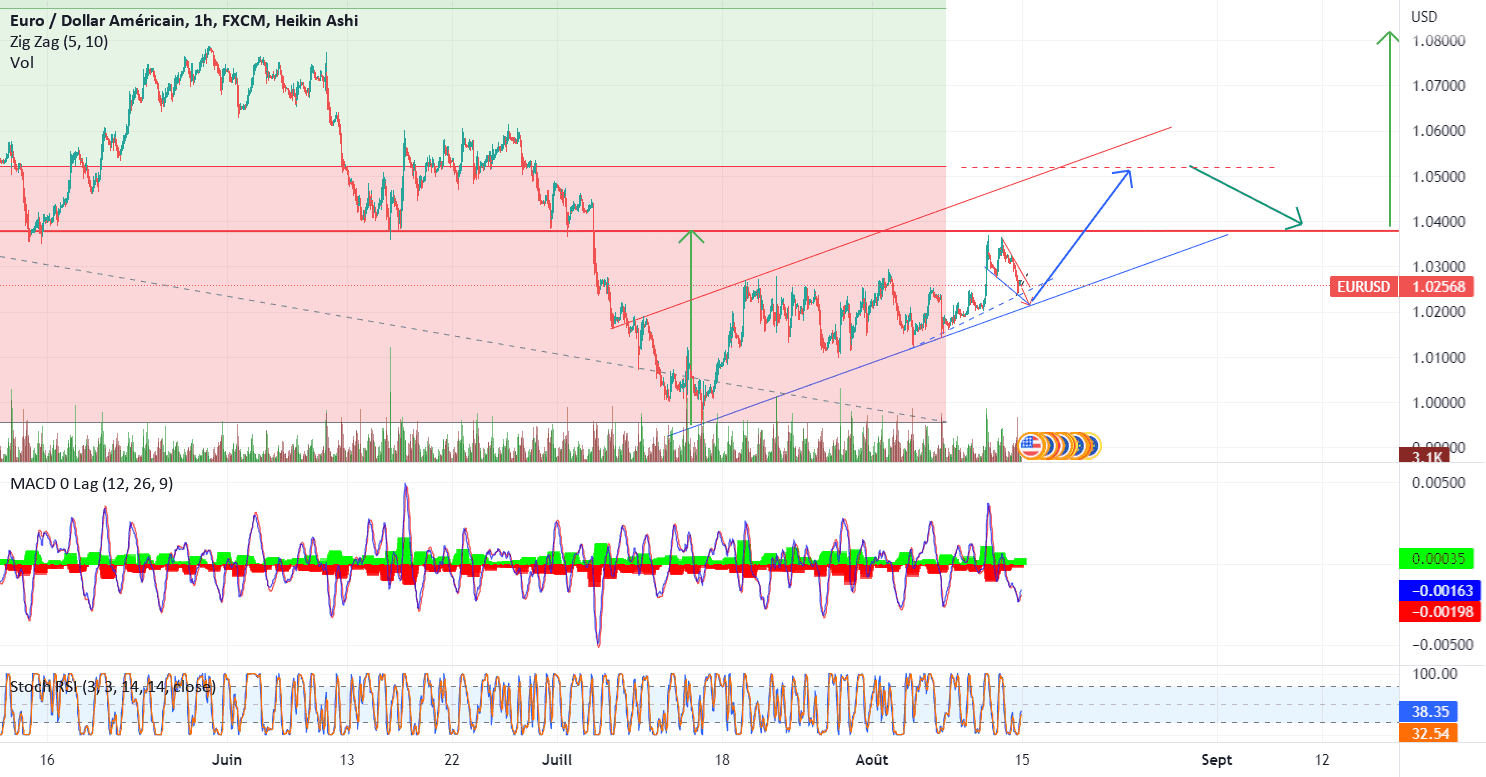 Continuité haussière pour une nouvelle tendance haussière pour FX:EURUSD par BMWILD123