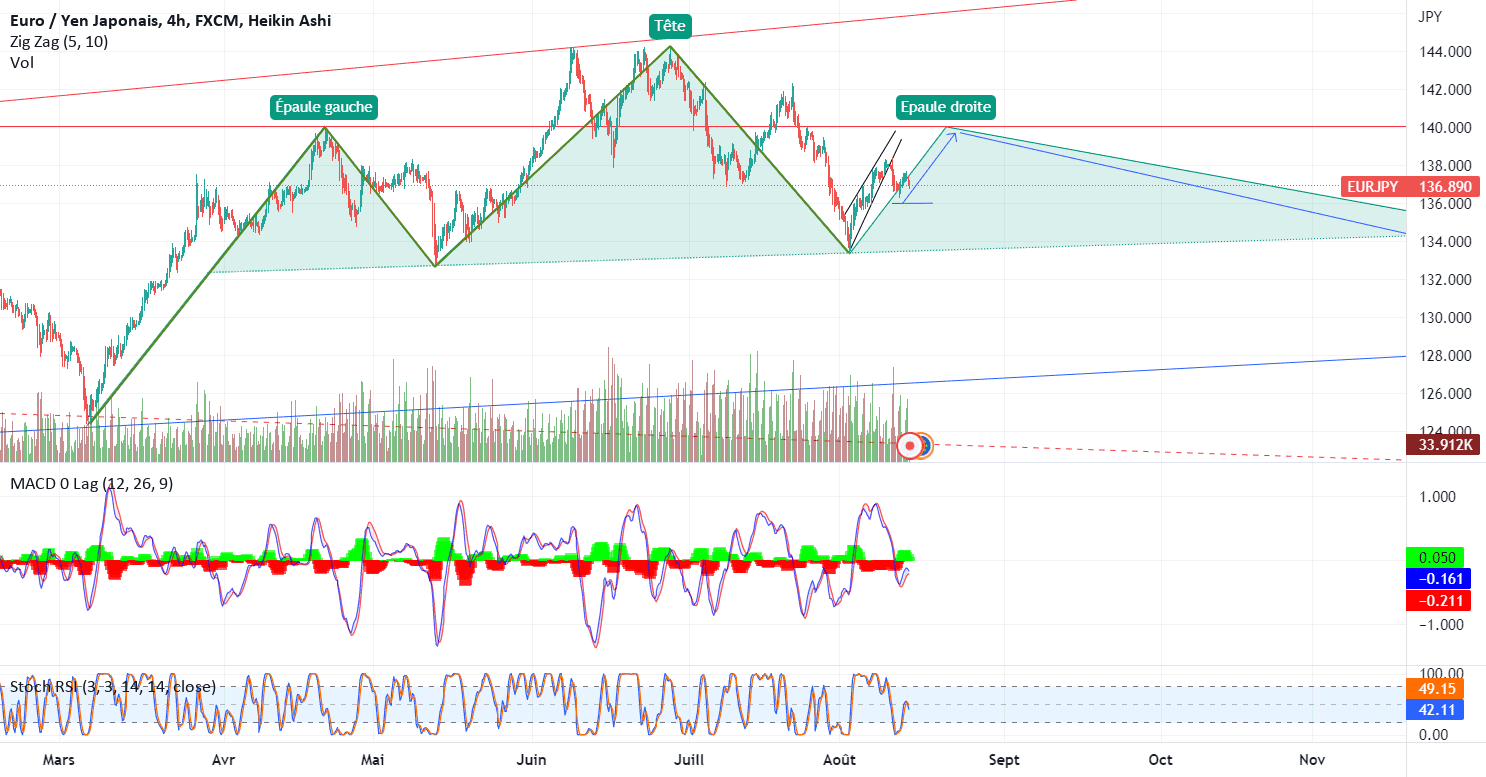 Figure de retournement en formation ? pour FX:EURJPY par BMWILD123